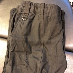 Black Utility Scrub Pants